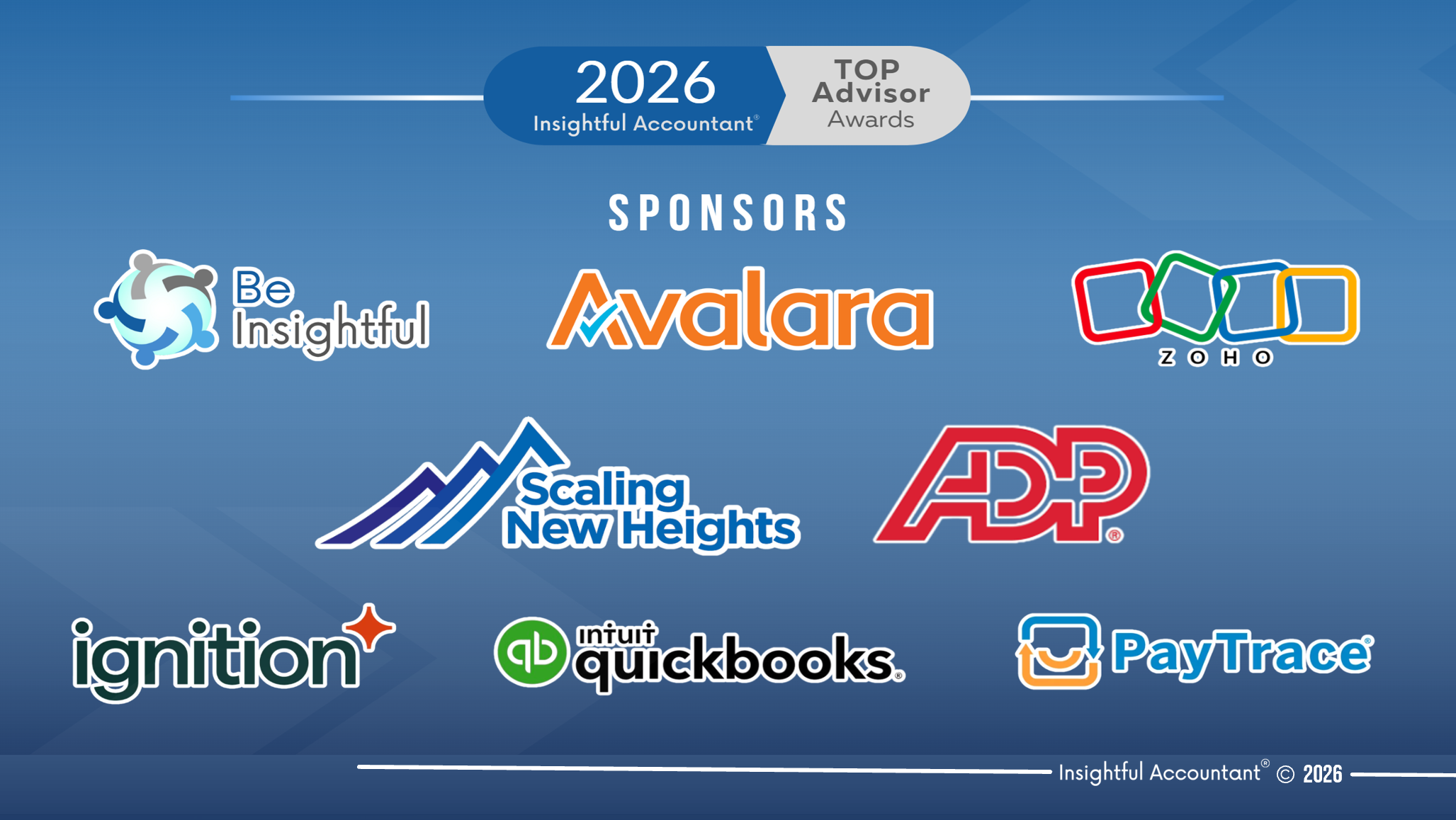 2026 Award Announcement Sponsors
