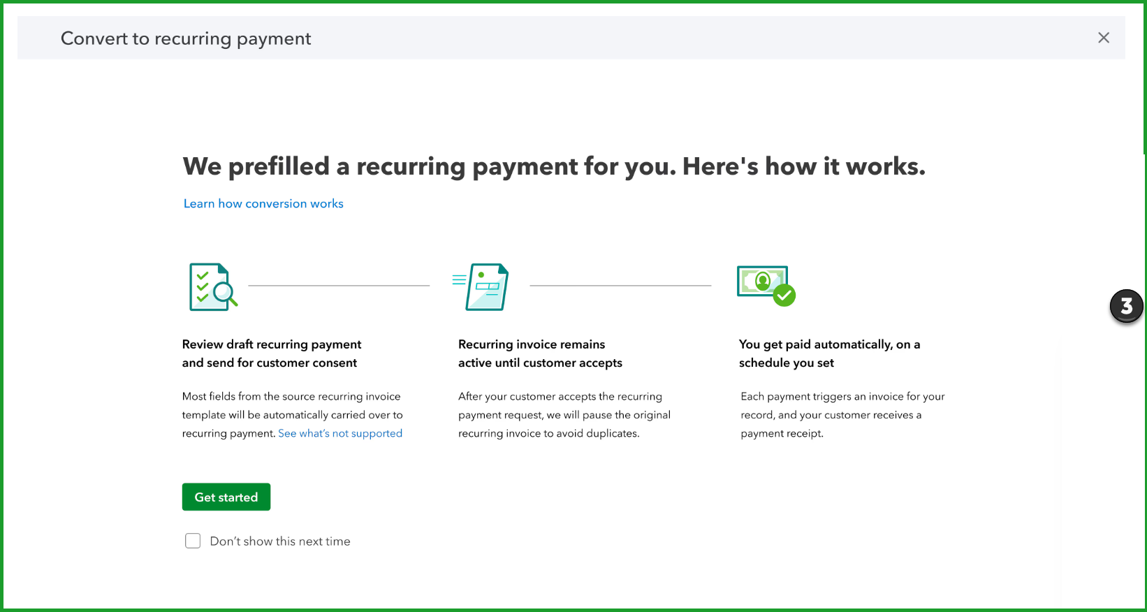 Recuring payments