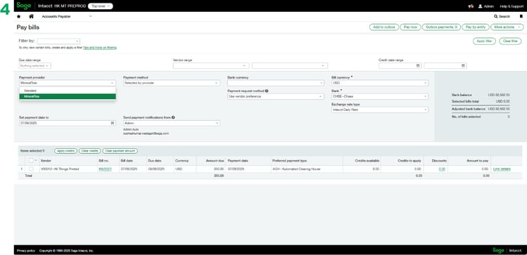 Sage Pay bills MineralTree