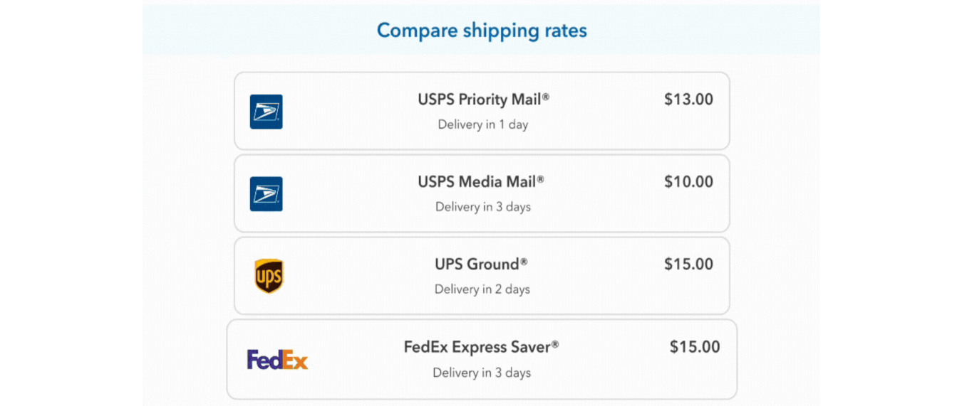 Shipping Rates