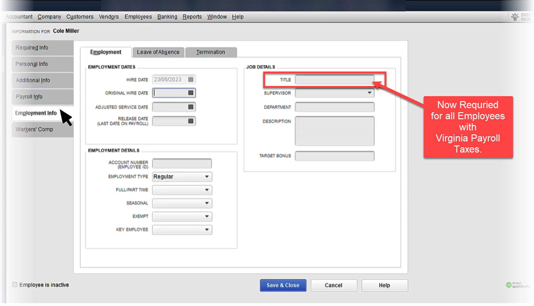 VA Payroll Requirements