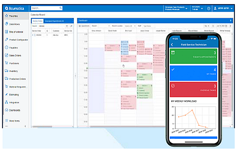 A cellphone with a screen showing a schedule

Description automatically generated
